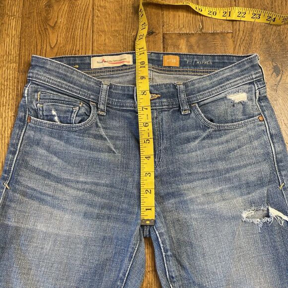 Pilcro and the Letterpress Hyphen Womens 26 Stretch Medium Wash Low Rise Jeans - Picture 4 of 7